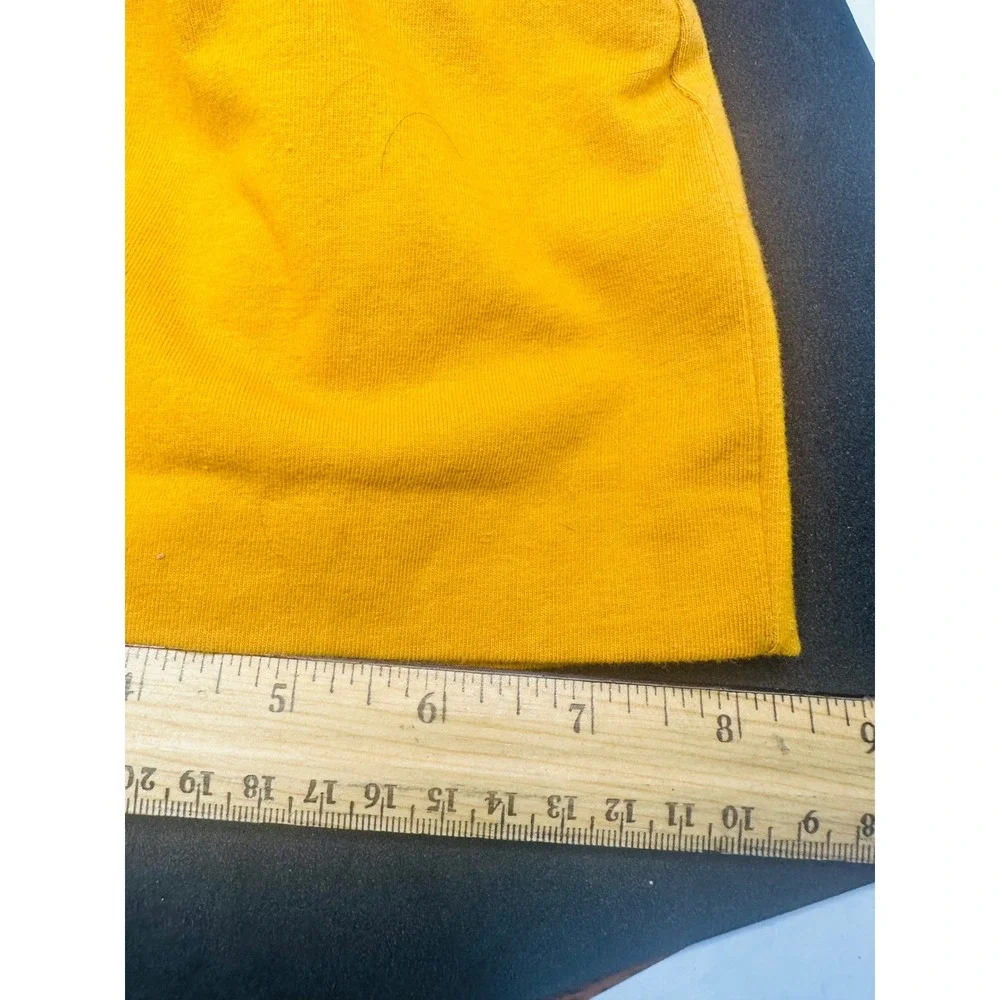 The Giggling Peanut Mustard Yellow‎ Beanie Faux Fur Pom Pom Toddler Child NWT